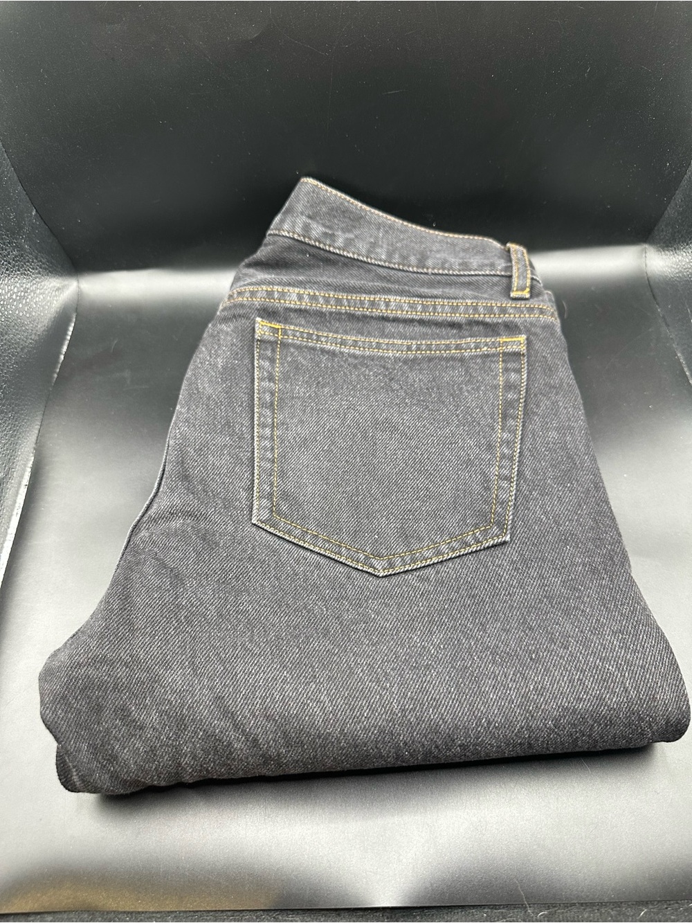 APC Grey Slim Tapered Raw Denim Jeans